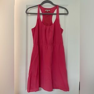 Hot pink halter dress, size 0